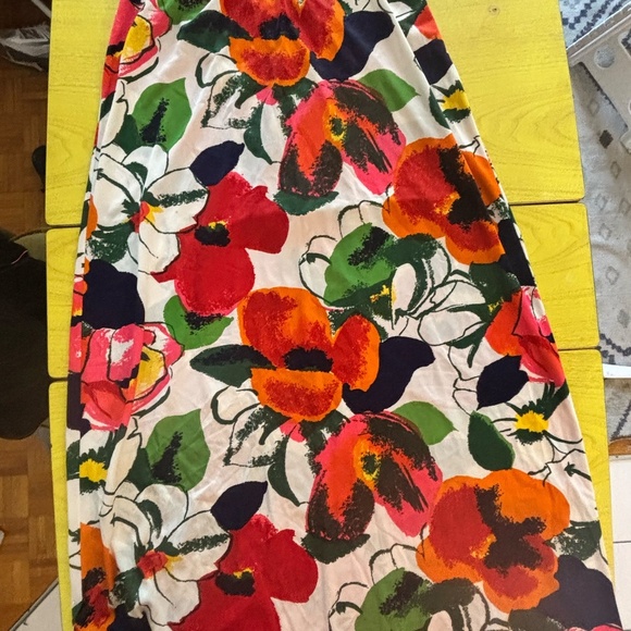 1970s vintage floral halter dress - Picture 6 of 8